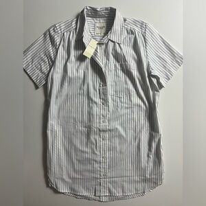 NWT Abercrombie & Fitch Relaxed Poplin Shirt Dress, Size XS